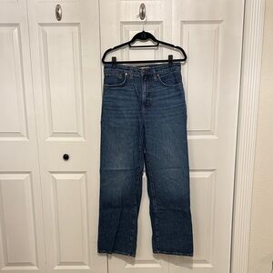 Madewell Women’s Perfect Vintage Wide Leg Classic Wash Jeans
